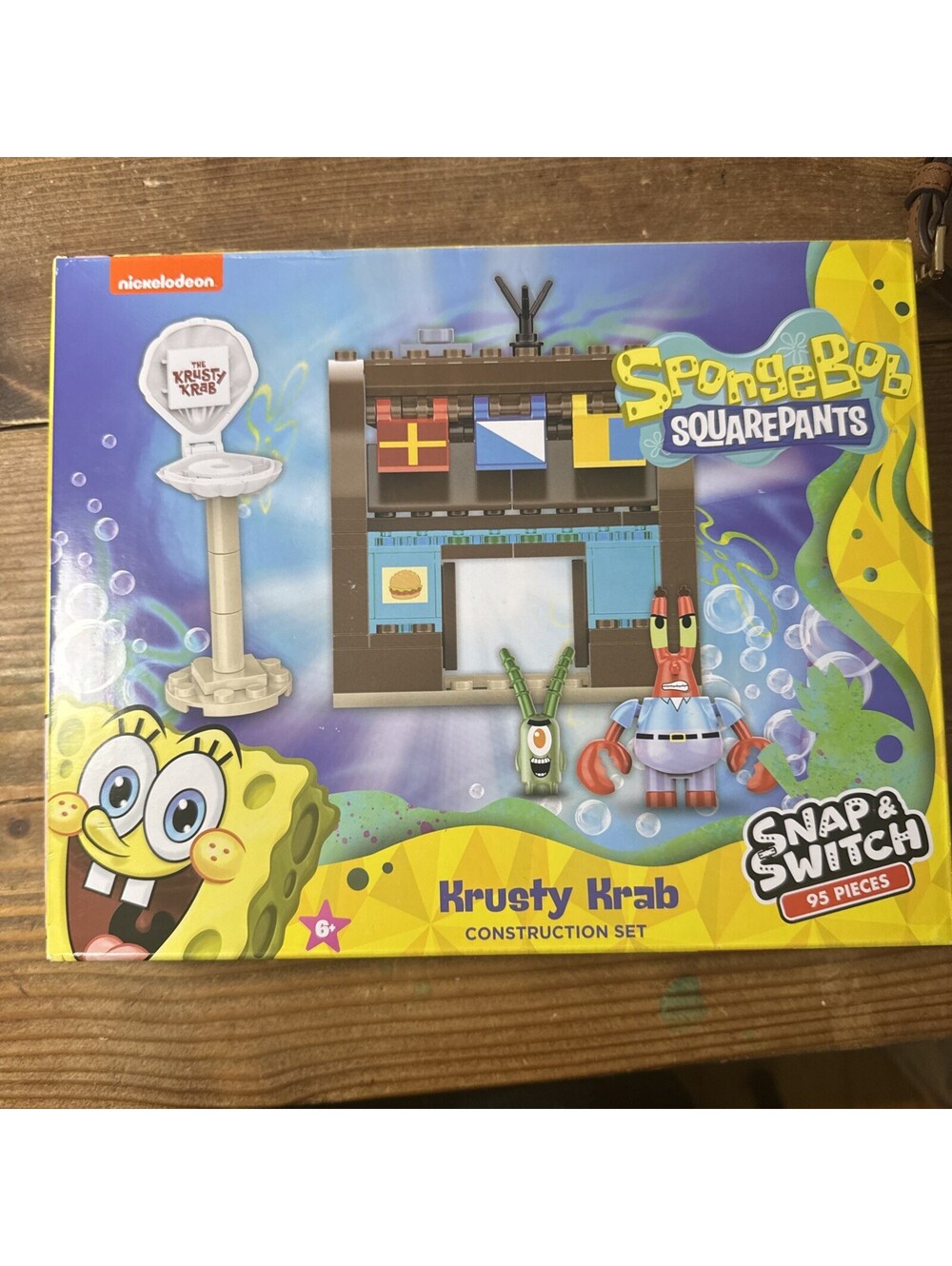 SpongeBob SQUAREPANTS Krusty Krab Snap & Switch Construction Set New Nickelodeon